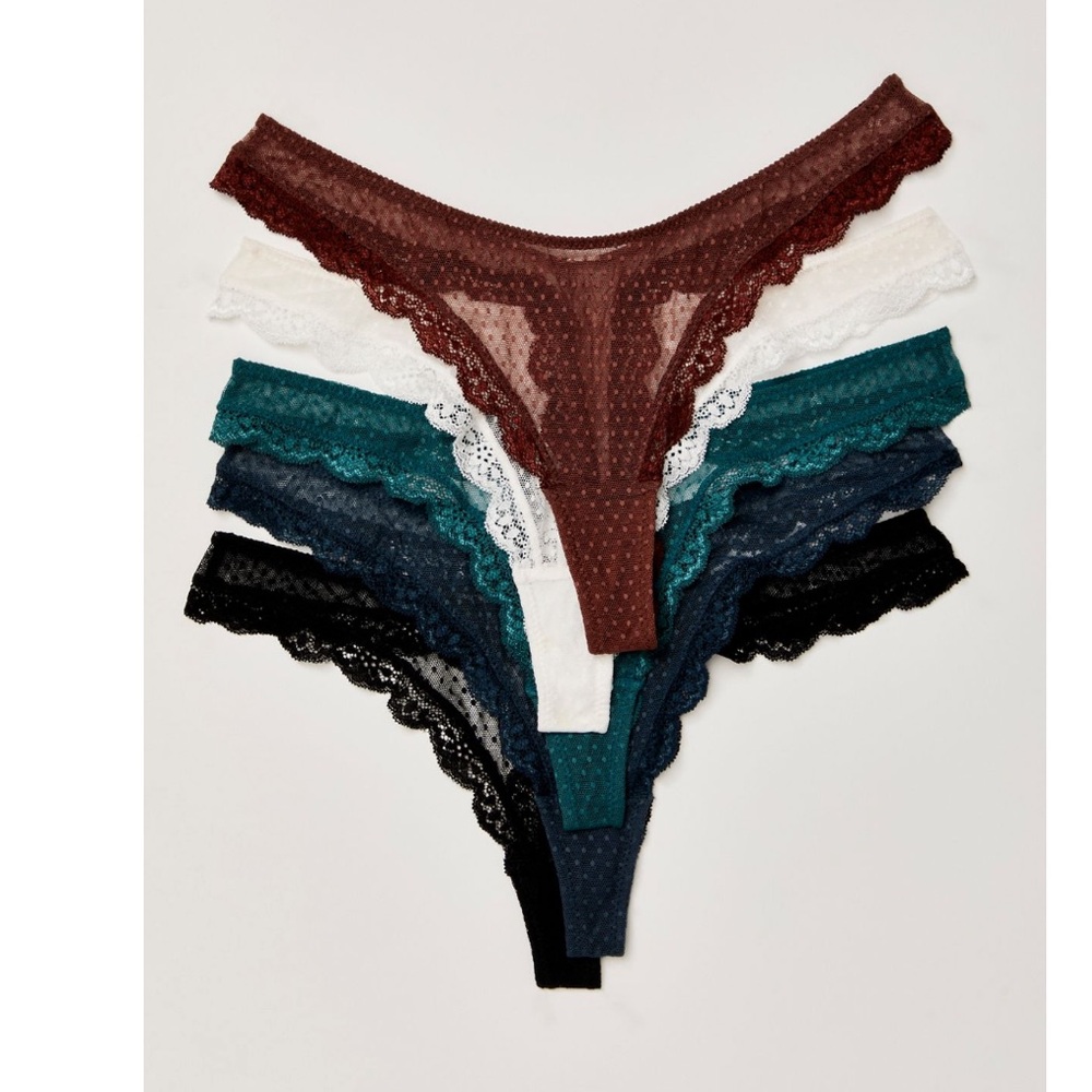 Free People Midweek Thong 5 pack
